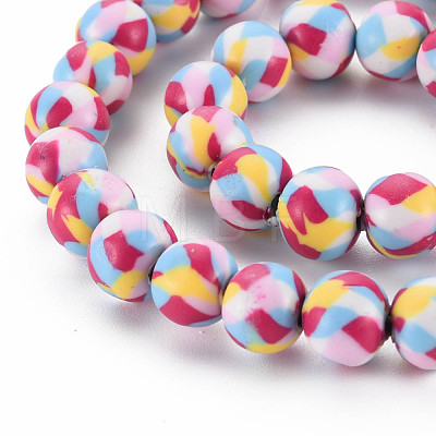 Handmade Polymer Clay Beads Strands CLAY-N008-054-06-1