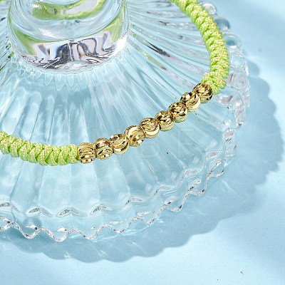 Polyester Cord Braided Bead Bracelets for Women BJEW-L698-01G-02-1