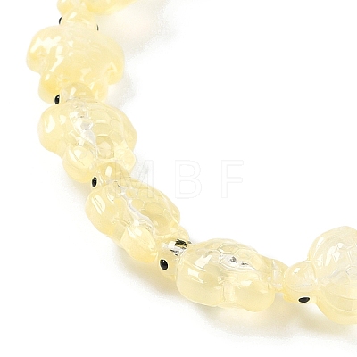 Transparent Glass Enamel Beads Strands GLAA-B021-06C-1