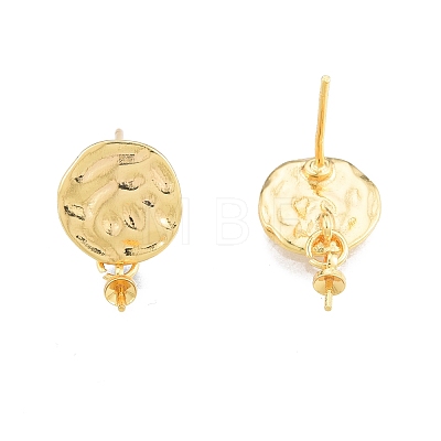 Brass Stud Earring Findings KK-I663-02G-1