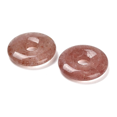 Natural Strawberry Quartz Pendants G-F831-A11-1