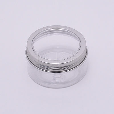 Round Aluminium Cover Plastic Box CON-WH0079-29B-1