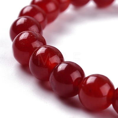 Dyed Natural Jade Beads Stretch Bracelets BJEW-J183-B-01-1