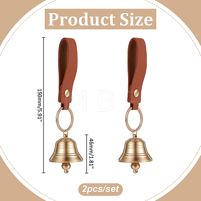 2Pcs PU Leather Pendant Decorations HJEW-ME00132-1