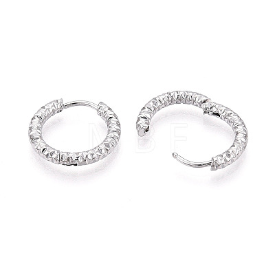 304 Stainless Steel Hoop Earrings STAS-T074-26P-1