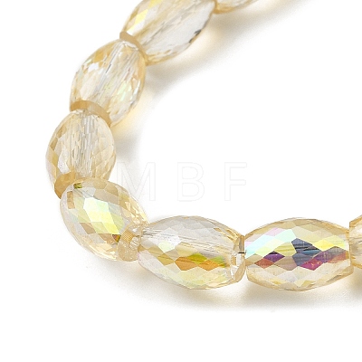 Transparent Electroplate Glass Beads Strands EGLA-I017-01-FR02-1