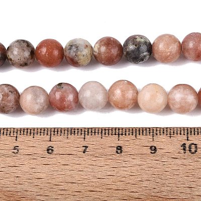 Natural Plum Blossom Jasper Beads Strands G-Q601-13A-02-1