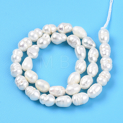 Natural Cultured Freshwater Pearl Beads Strands PEAR-N012-04L-01-1