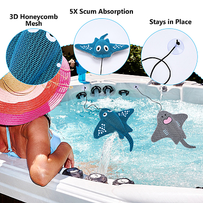 Polyester & PP Cotton Bathtub Water Cleaner AJEW-WH0817-086C-1