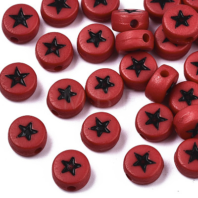 Opaque Acrylic Beads MACR-N008-32-1