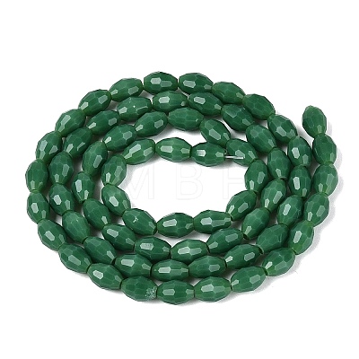Opaque Solid Color Glass Beads Strands GLAA-N071-01A-C08-1
