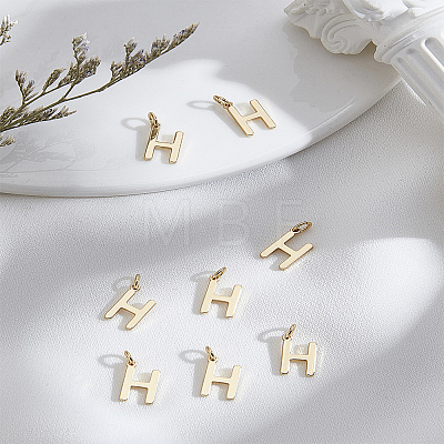 8Pcs Brass Charms KK-LP0001-85H-1
