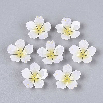 Flower Acrylic Bead Caps SACR-T017-51A-1