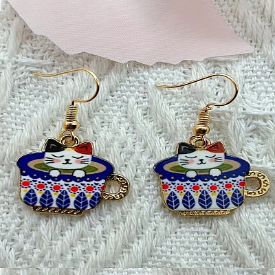 Alloy Dangle Earrings FS-WG32F4A-02-1