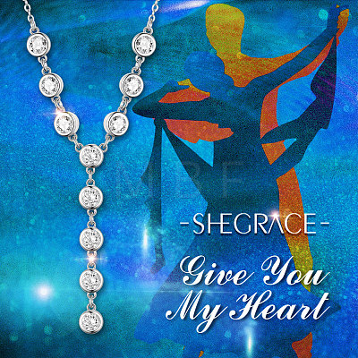 SHEGRACE Rhodium Plated 925 Sterling Silver Pendant Necklaces JN798A-1