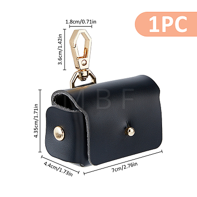 PU Imitation Leather Wedding Ring Pouch ABAG-WH0038-45A-1