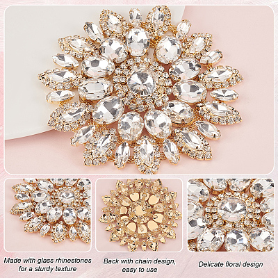 Glass Rhinestone with Iron Appliques DIY-WH0430-395G-1