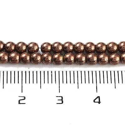 Synthetic Magnetic Hematite Beads Strands G-P545-K01-01D-1