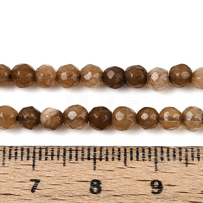 Dyed Natural White Jade Beads Strands G-T139-4mm-60-14-1