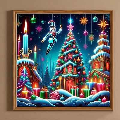 Christmas Series DIY Diamond Painting Kit DIY-B078-01-1