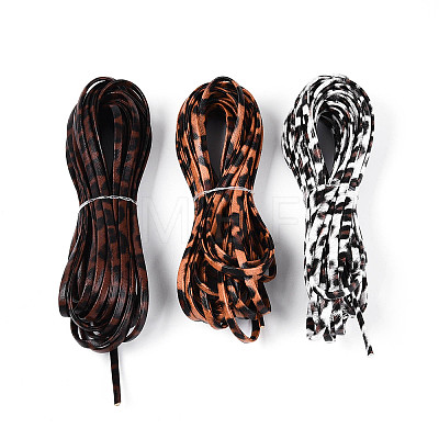 5M Flat Leopard Print PU Leather Double Fold Bias Tape LC-N006-03B-1