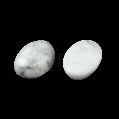 Natural Howlite Cabochons G-A094-01B-60-1