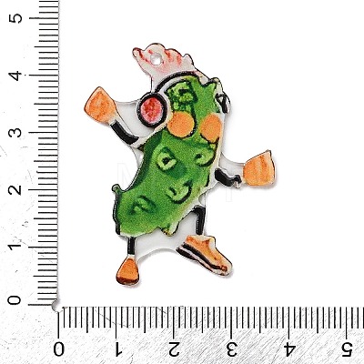 Printed Acrylic Pendants OACR-A046-02A-1
