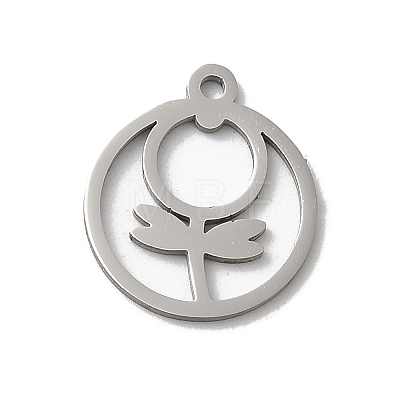 Non-Tarnish 201 Stainless Steel Pendants STAS-E206-03P-01-1