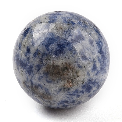 Natural Blue Spot Jasper No Hole Sphere Beads G-I367-05B-1