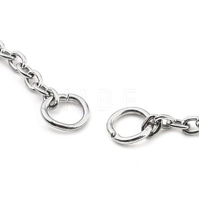 304 Stainless Steel Cable Chains Bracelet Making AJEW-P119-02P-1