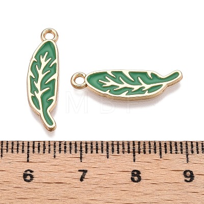 Rack Plating Alloy Enamel Pendants ENAM-N056-342A-1