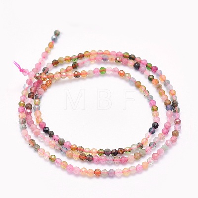 Natural Tourmaline Beads Strands G-O166-27-2mm-1