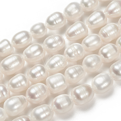 Natural Cultured Freshwater Pearl Beads Strands X-PEAR-N012-08N-1