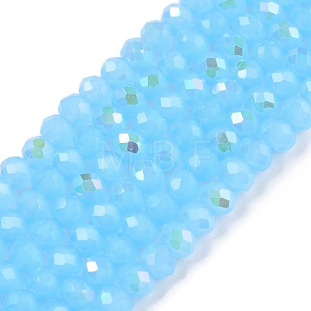 Electroplate Glass Beads Strands EGLA-A044-J2mm-L04-1