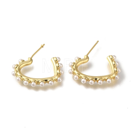 Rack Plating Brass Stud Earrings EJEW-C101-08G-1