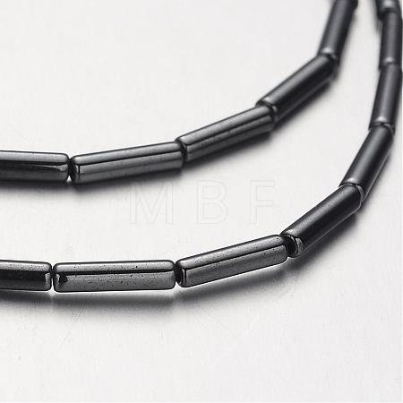 Non-magnetic Synthetic Hematite Bead Strands G-F300-37B-09-1