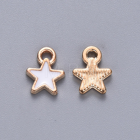 Alloy Enamel Charms X-ENAM-S121-029B-1