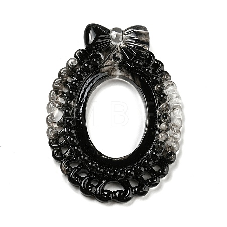 Black Theme Resin Cabochons RESI-Q219-01D-1