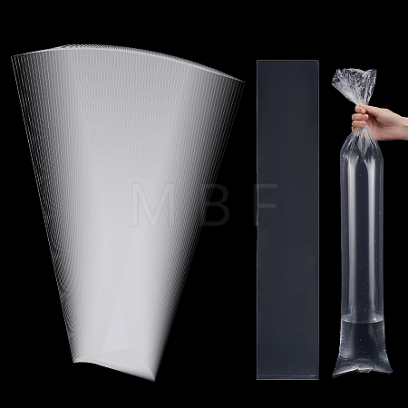 Rectangle PE Plastic Film Storage Bags ABAG-WH0044-98B-1