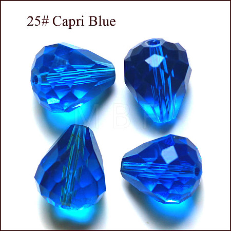 Imitation Austrian Crystal Beads SWAR-F062-12x10mm-25-1