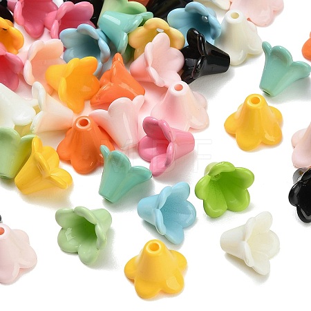 Opaque Acrylic Bead Caps AC-CBADA7D-03-1
