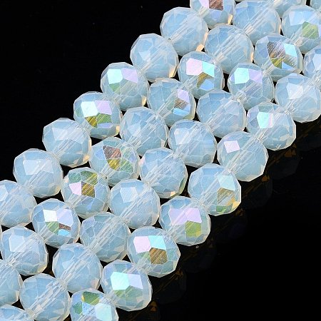 Electroplate Glass Beads Strands LS-EGLA-A044-J8mm-L06-1