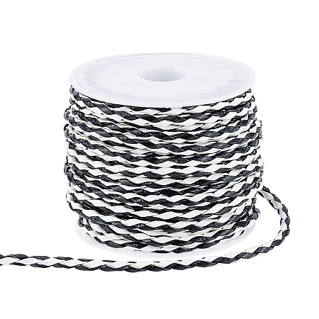 7 Yards Imitation Leather Braided Cords WL-PH0004-12-1