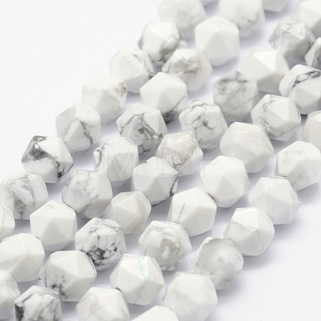 Natural Howlite Beads Strands G-F523-28-8mm-1