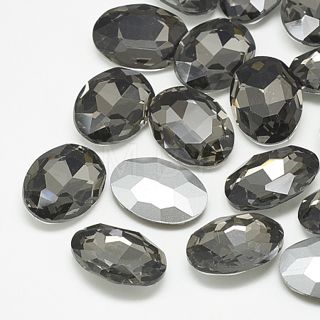 Pointed Back Glass Rhinestone Cabochons RGLA-T080-8x10mm-03-1