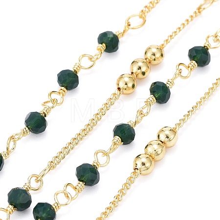 Handmade Brass Curb Chains CHC-I035-02G-07-1