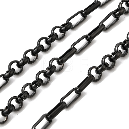 304 Stainless Steel Figaro Chains CHS-K024-03EB-1