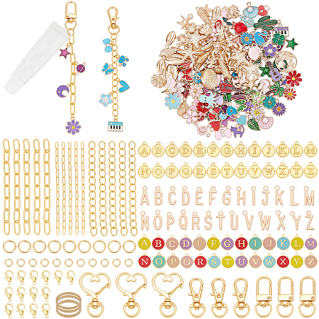 DIY Lip Gloss Keychain Findings Kits DIY-SP0007-47-1