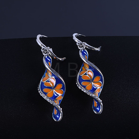 Alloy Enamel Hoop Earrings FS-WGD1429-01-1
