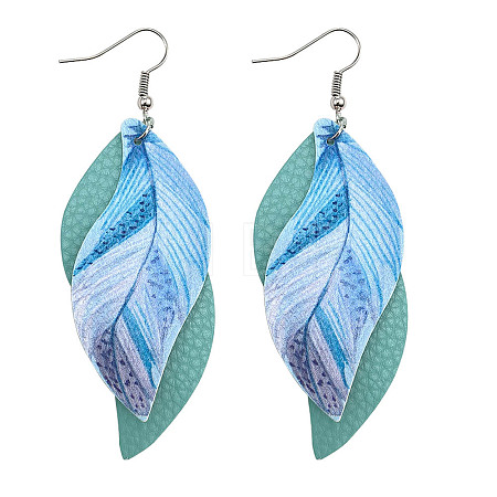 Imitation Leather Dangle Earrings FS-WG7D41A-01-1